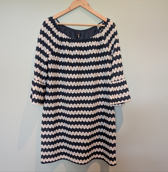 Trina Turk White and Navy Dress - Picture 2 of 7